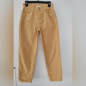BDG Women's PEGGED COWBOY Tan Corduroy Pants Size 26